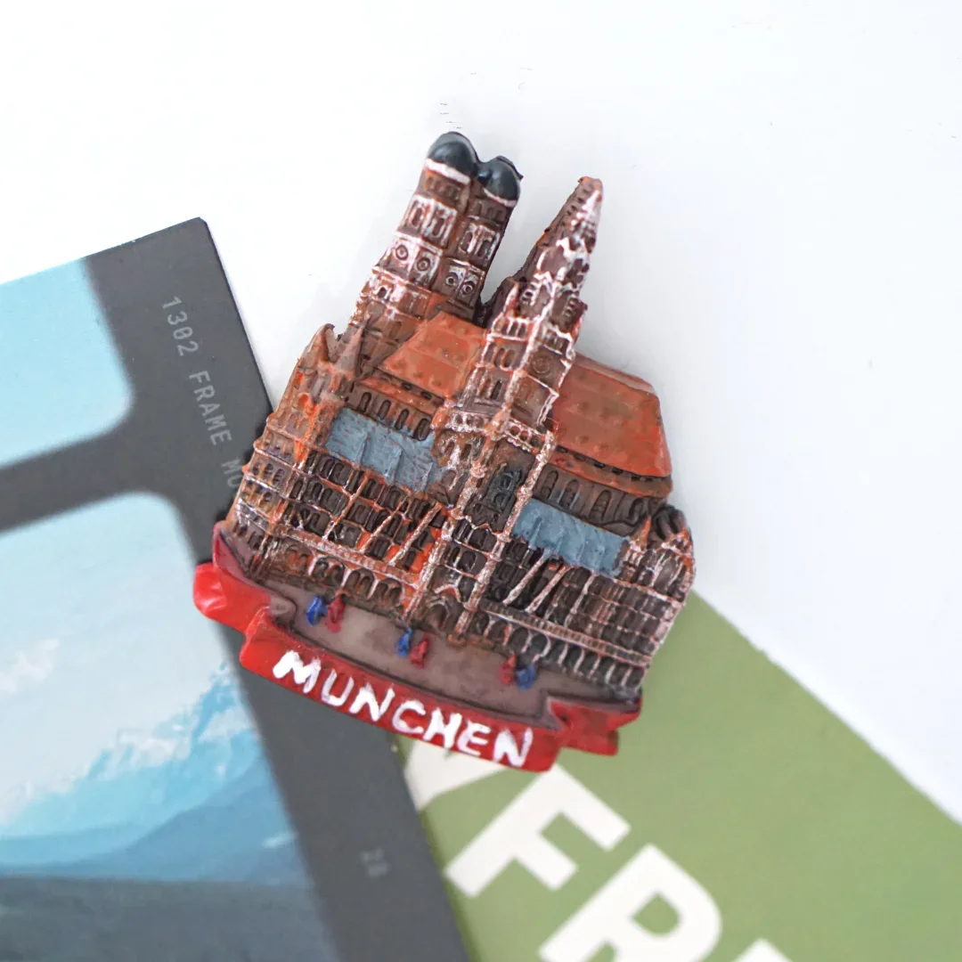 ألمانيا السفر الهدايا التذكارية ألمانيا ثلاثية الأبعاد مغناطيس الثلاجة برلين ميونيخ كولونيا الوقواق ساعة ديكور المنزل مغناطيس الثلاجة #3