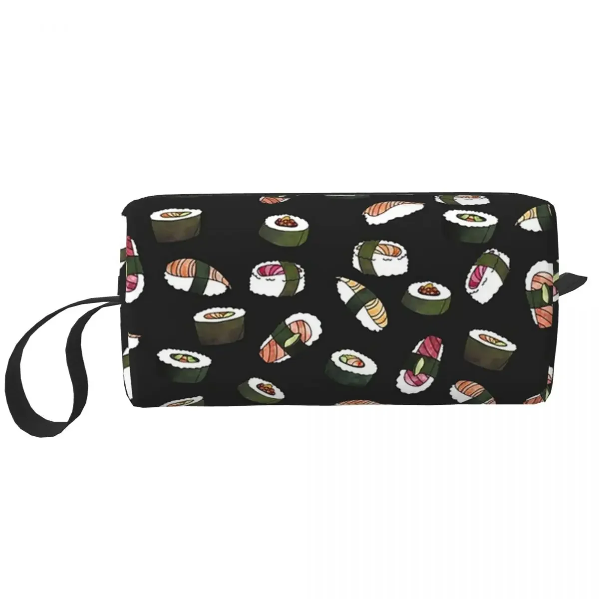 

SUSHI (на черном) косметичка косметический органайзер для хранения Dopp Kit косметичка для туалетных принадлежностей для женщин красота дорожный пенал