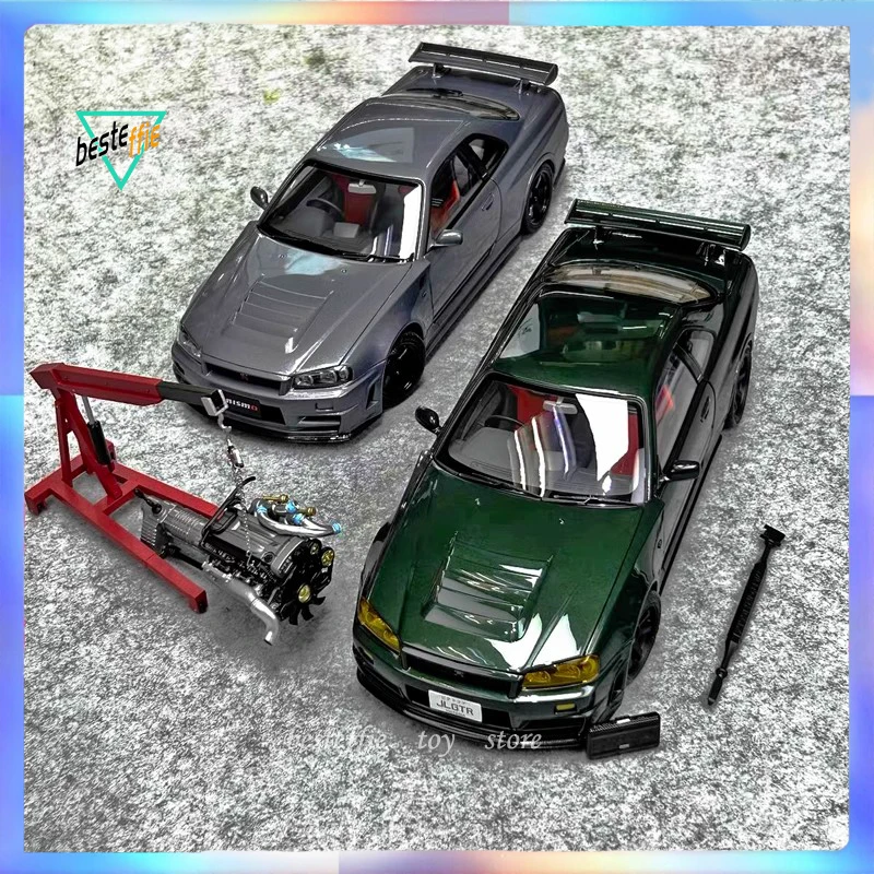 

Модель автомобиля Motorhelix Nissan R34 Skyline Gtr 1/18