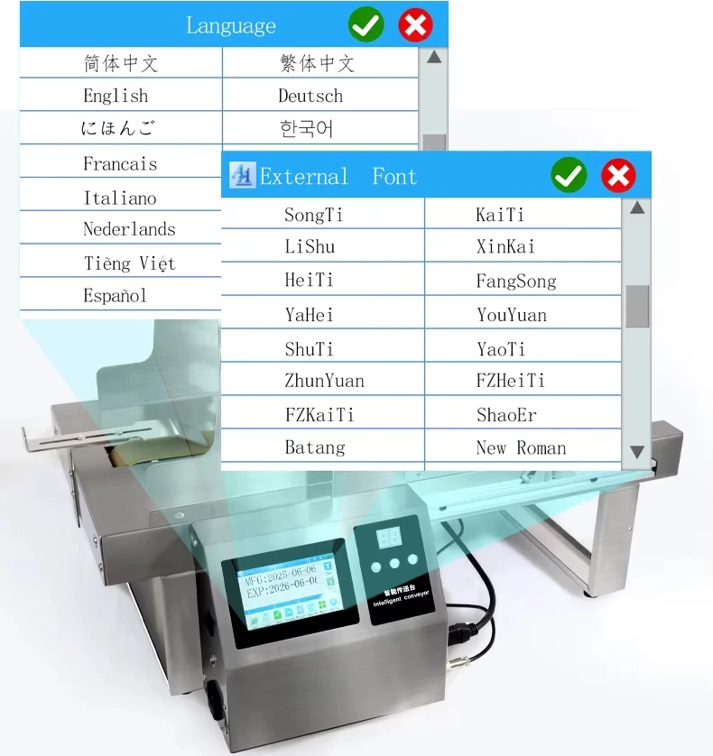 

DG-127 Easy to Operate Fast Speed Inkjet Printer with Bag Feeder Good Quality Text Time Batch Number Qr Code Printer with Paging