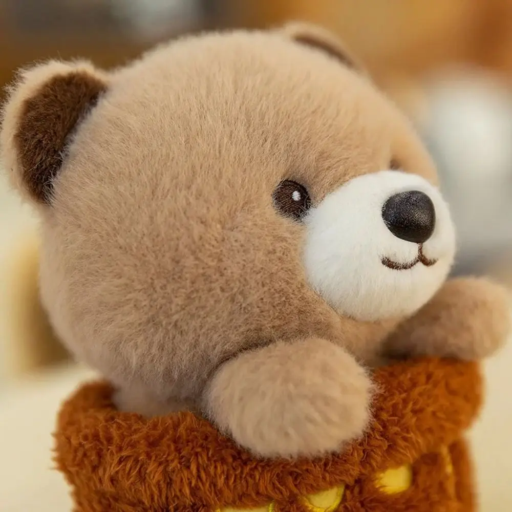 Muñecas de acompañamiento para chico, muñeco de peluche de concha de huevo de oso, mesa de abeja para mascotas, muñeco de peluche de Animal suave y bonito, regalos de vacaciones para niños