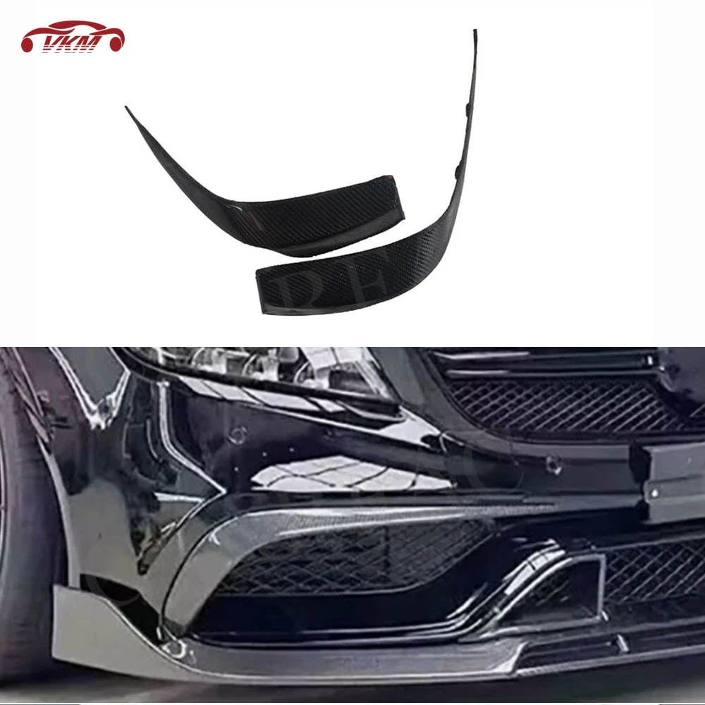

Carbon Fiber Car Front Bumper Splitters Flaps Front Bumper Canards for Benz CLS Class W218 CLS63 AMG 2015 - 2017 FRP Body Kits