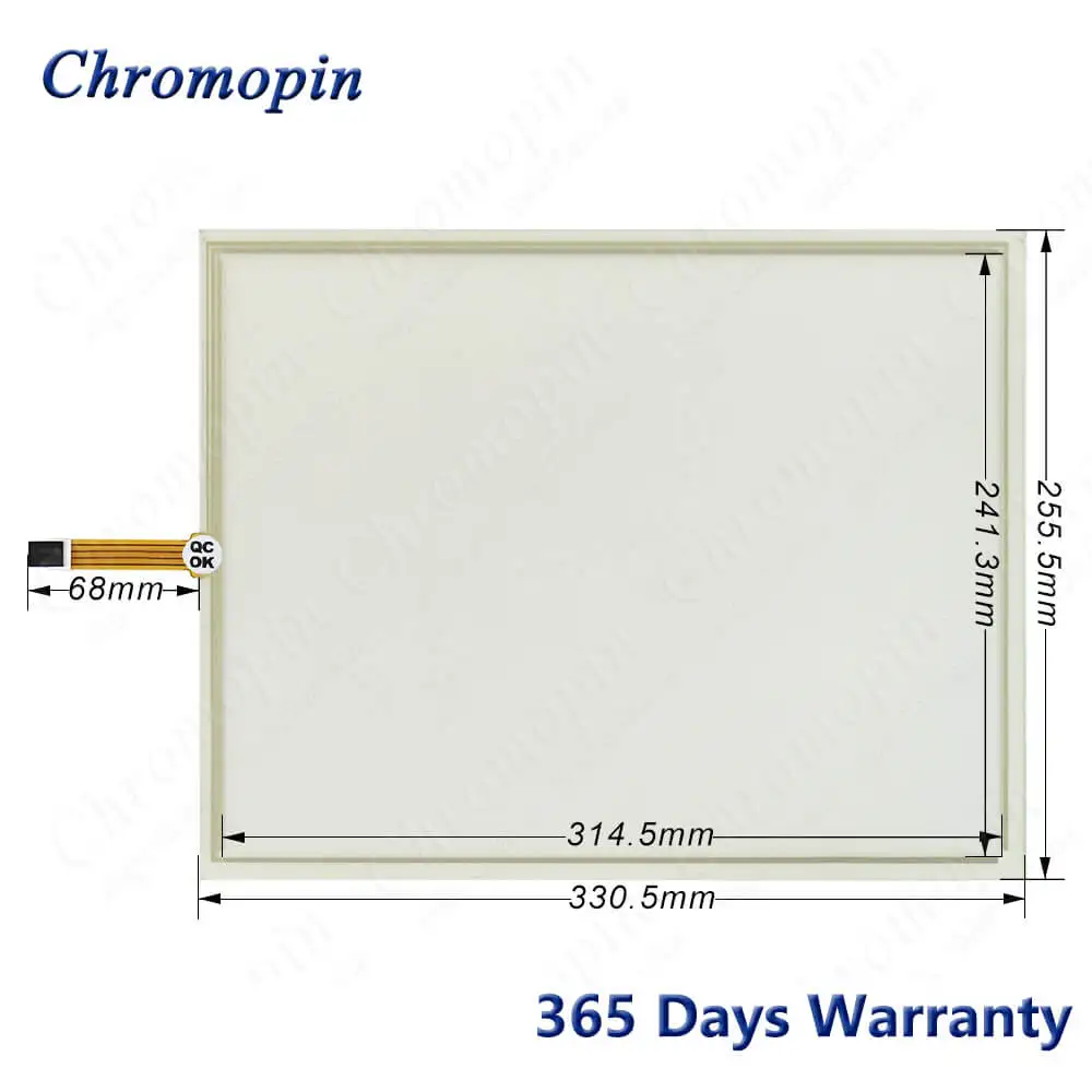 PP865 3BSE042236R1 Touch Screen Panel Glas Digitizer für ABB PP865 3BSE042236R1 Touchscreen mit Overlay Schutz Film