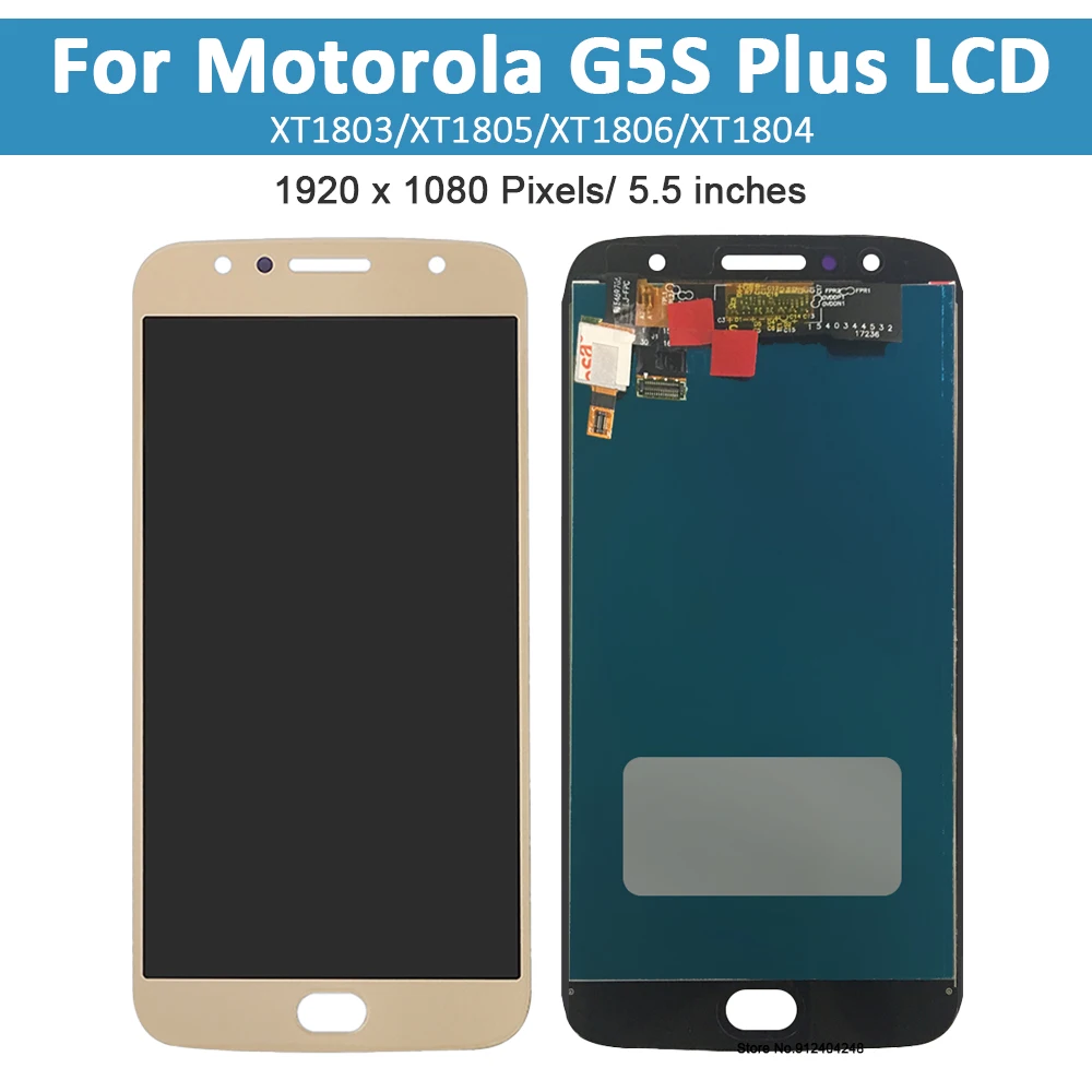 5.5\'\'Original lcd For Motorola Moto G5S Plus LCD Display Touch Screen For Moto G5S Plus XT1805 XT1802 XT1803 XT1806 Digitizer