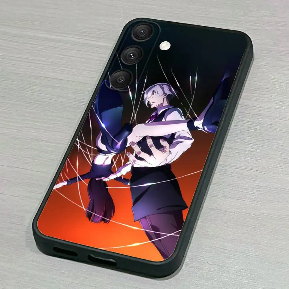 Custodia per telefono D-Death Parade per Samsung S25,S24,S23,S22,S21,S20,S10,Ultra,Plus,Lite,FE, Cover morbida in silicone nero