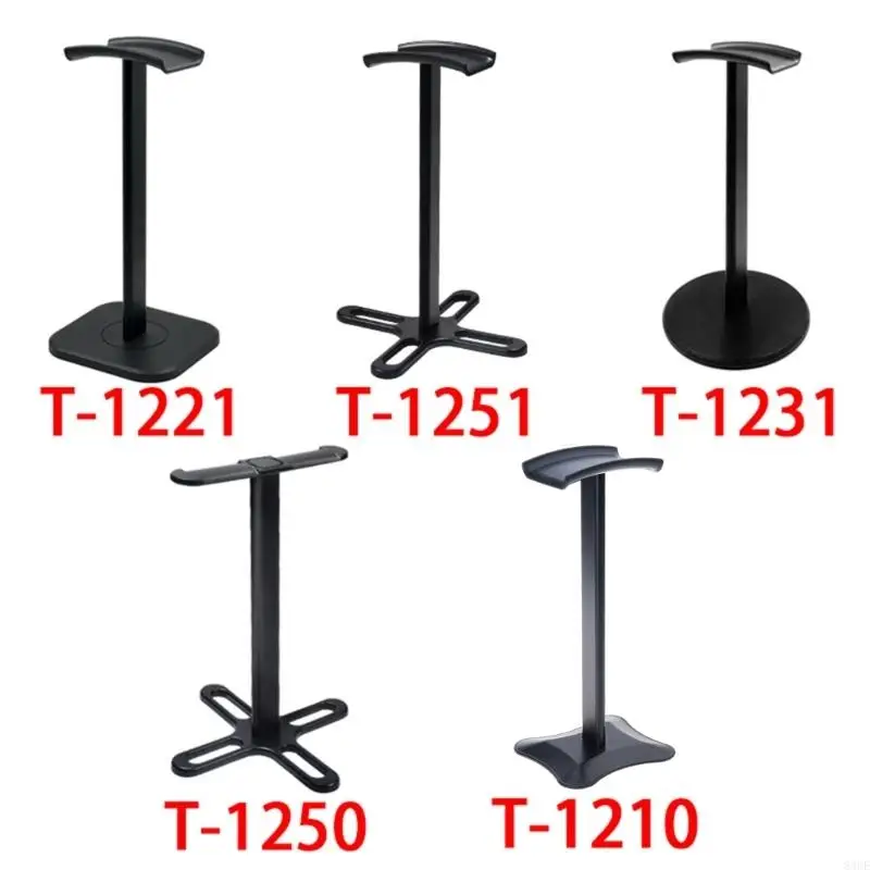Quick Installation Toolless Headsets Holder With Plastic Base For Home Office Organization 83CE