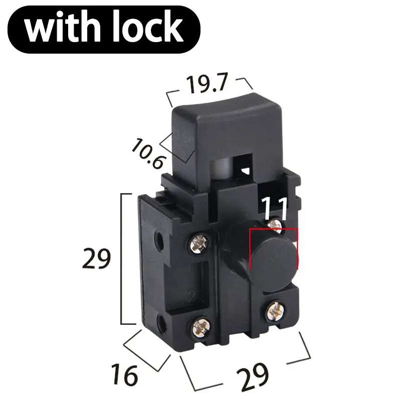 

220V 10A Electric Tool Switch General 26 Electric Hammer Electric Pick Angle Grinder Cutting Machine Chain Saw Agitator