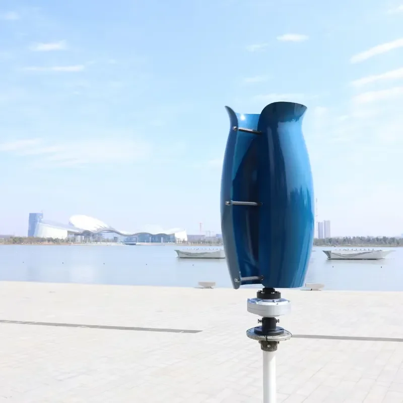 Tulip Wind Turbine R&X RX-TL White 5KW 10KW 20KW Low RPM Vertical Axis Permanent Magnet Direct Drive Low Wind Start Low Noise