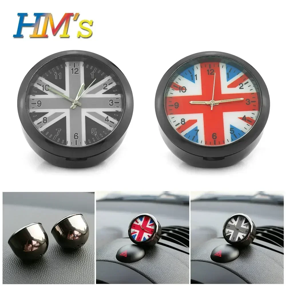 Car Quartz Clock Ornament Watch For MINI Cooper S JCW R50 R52 R53 R55 R56 R60 F54 F55 F56 F60 Clubman Interior Accessories