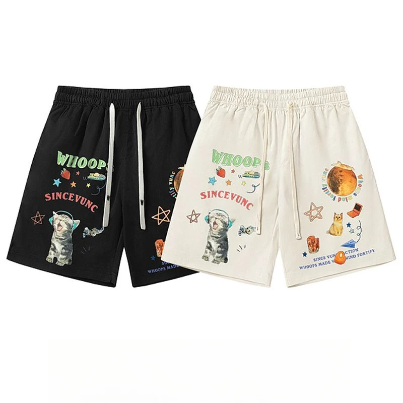 

Retro Trendy Brand Vibe Design Sense Running Shorts Men's Summer Casual Loose American Basketball Five-point Pants