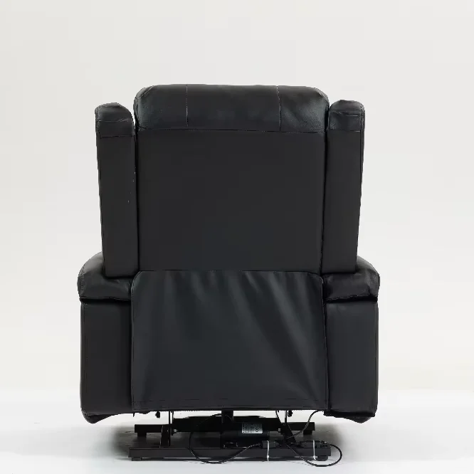 أريكة كرسي كهربائي بمقعد واحد على الطراز العتيق، تسخين تدليك مريح، رفع قابل للتعديل لكبار السن قابل للتمديد #6