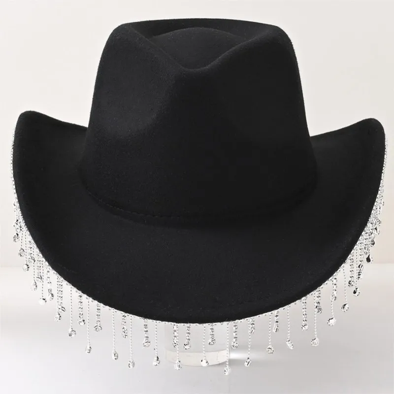 A gender-neutral fringed top hat for ladies elegant and trendy fashionable parties vacation daily use