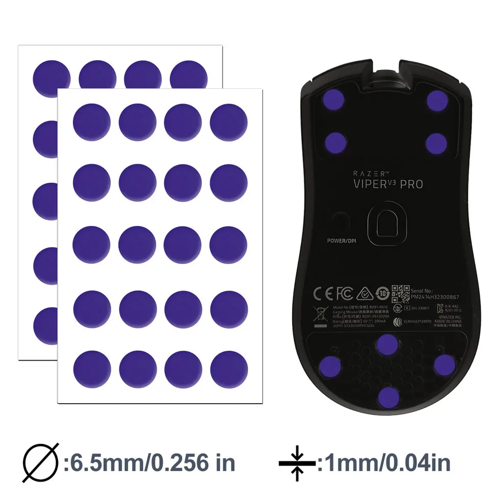 

Коньки для мыши X-Raypad Obsidian Air DIY, универсальные точки, без шума