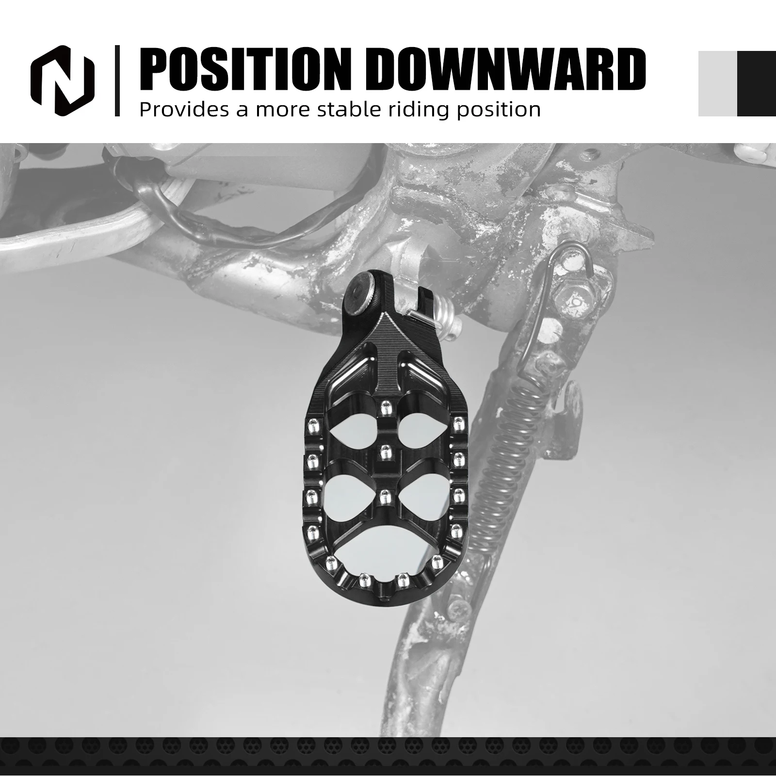 NICECNC Forged Foot Pegs FootRest Footpegs Rests For Suzuki DRZ400SM DR-Z 400SM 2005-2024 DRZ400S DR-Z 400S 2000-2024 2023 2022