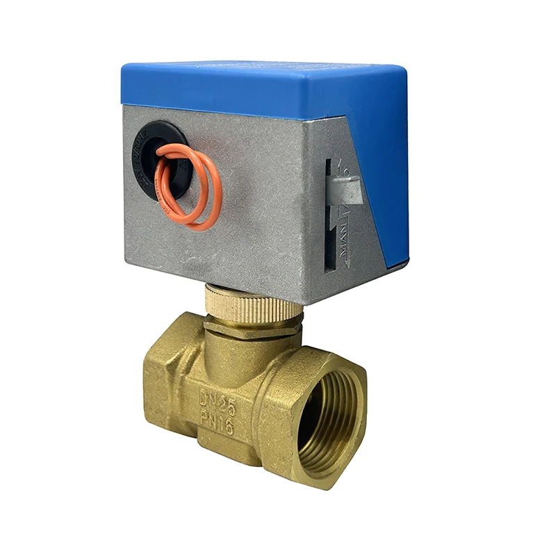 

1'' 2 Way Electric Shut-off Valve 220V Brass Motorized Valves 2 Wire Fan Coil Air Conditioning Water Switch