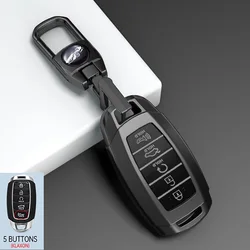 3/4/5 Buttons Car Key Case Cover Keychain for Hyundai I30 Ix35 KONA Encino Solaris Azera Grandeur Ig Accent Santa Fe Palisade