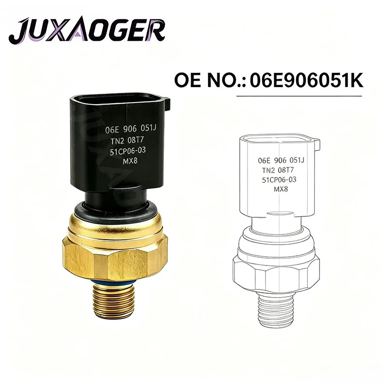 Low Fuel Pressure Sensor 06E906051K 51CP06-04 For Audi A3 A4 A6 A8 TT R8 Q5 SQ5 Q7 S4 S8 RS4 VW Jetta Passat Golf GTI R Touareg