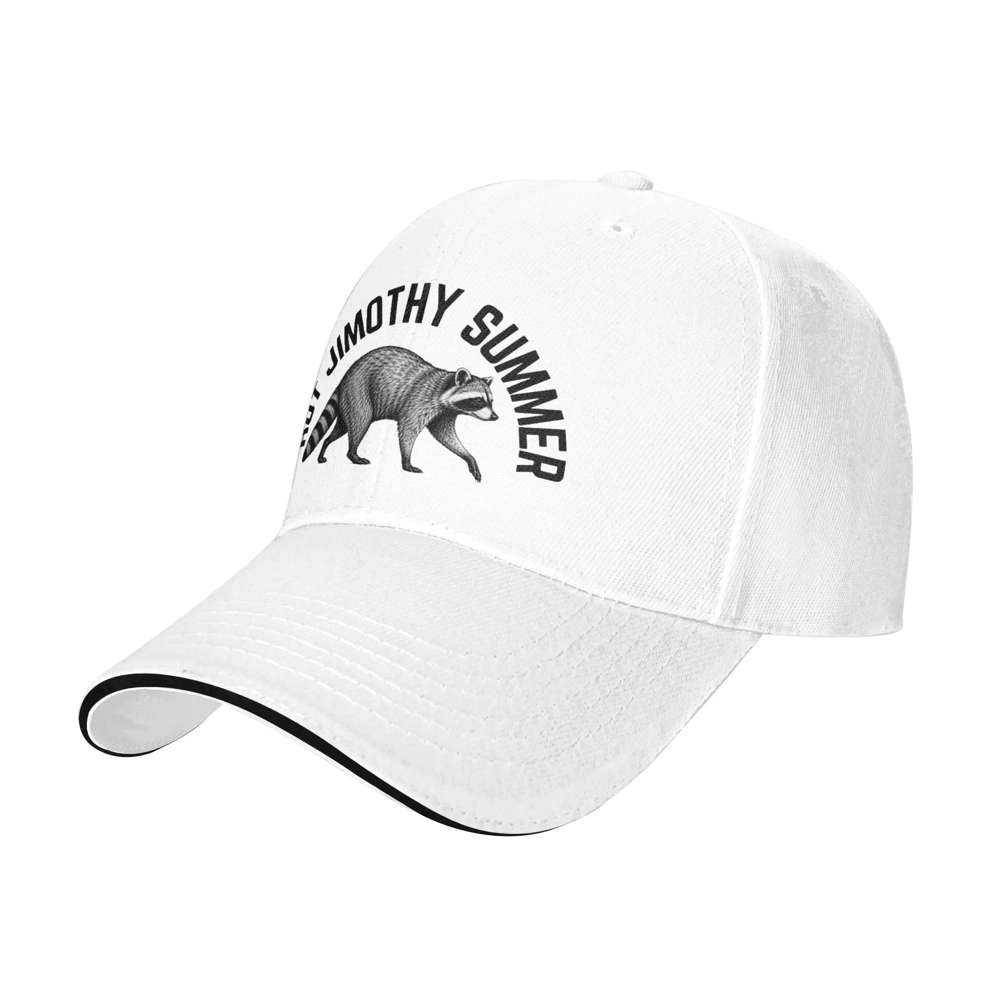 Hot Jimothy Summer Raccoon Seattle Funny Mutant Design Baseball Cap Unisex-Teens Custom DIY Hip Hop Hats Sun-Proof Snapback Cap