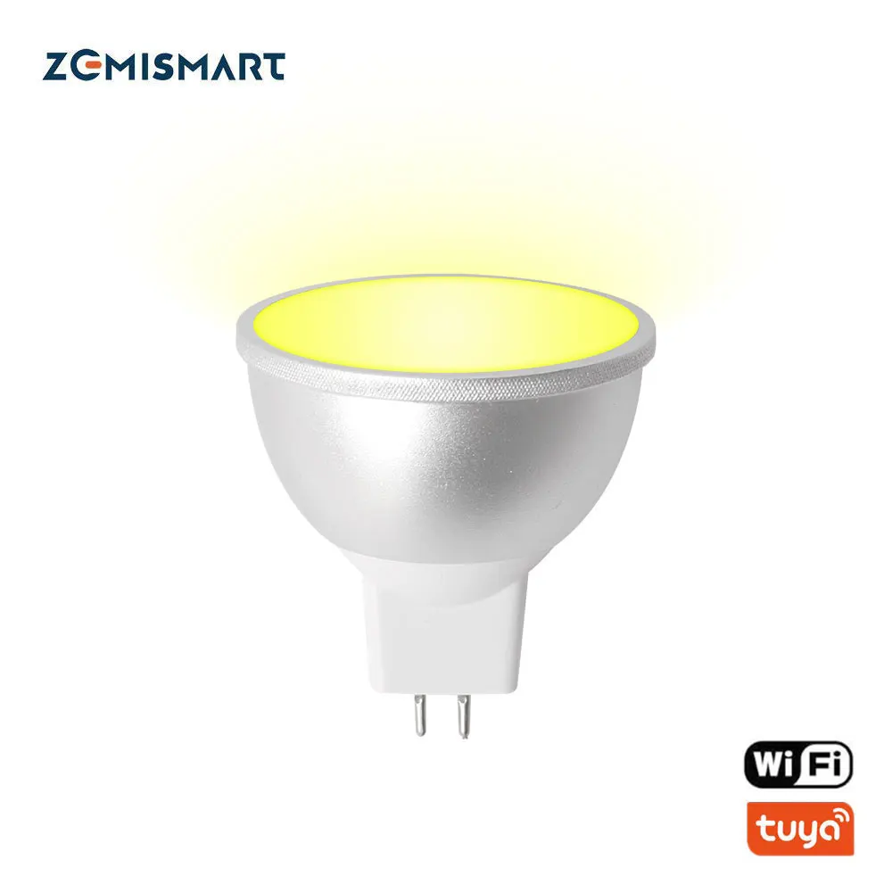 Zemismart Tuya WiFi LED Bulb MR16 12V Alexa Google Home Smart Life APP Remote Control RGBCW 5W  Spotlighting Dimmer Lamp