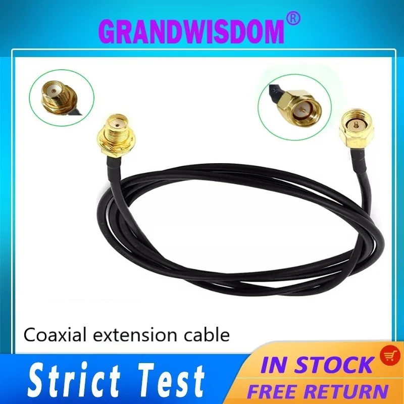 50cm Extension Cable RG174 Coaxial Electrical wire SMA Male to F emale security monitorarm wifi connection electric accessory