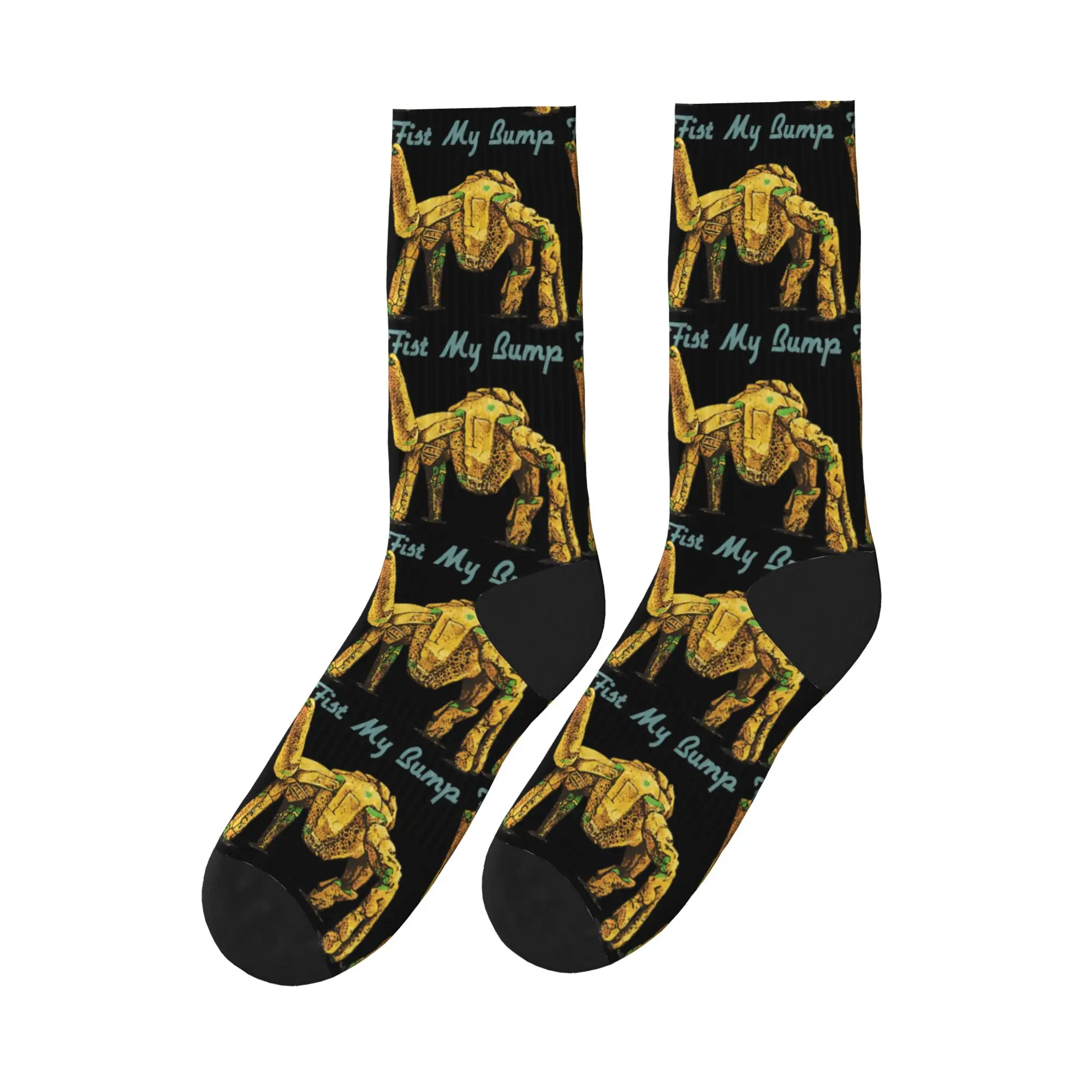 

Men Socks Funny Fist My Bump Rocky Alien Project Hail Mary Movie Stockings Autumn Novelty Socks Design Running Non Slip Socks