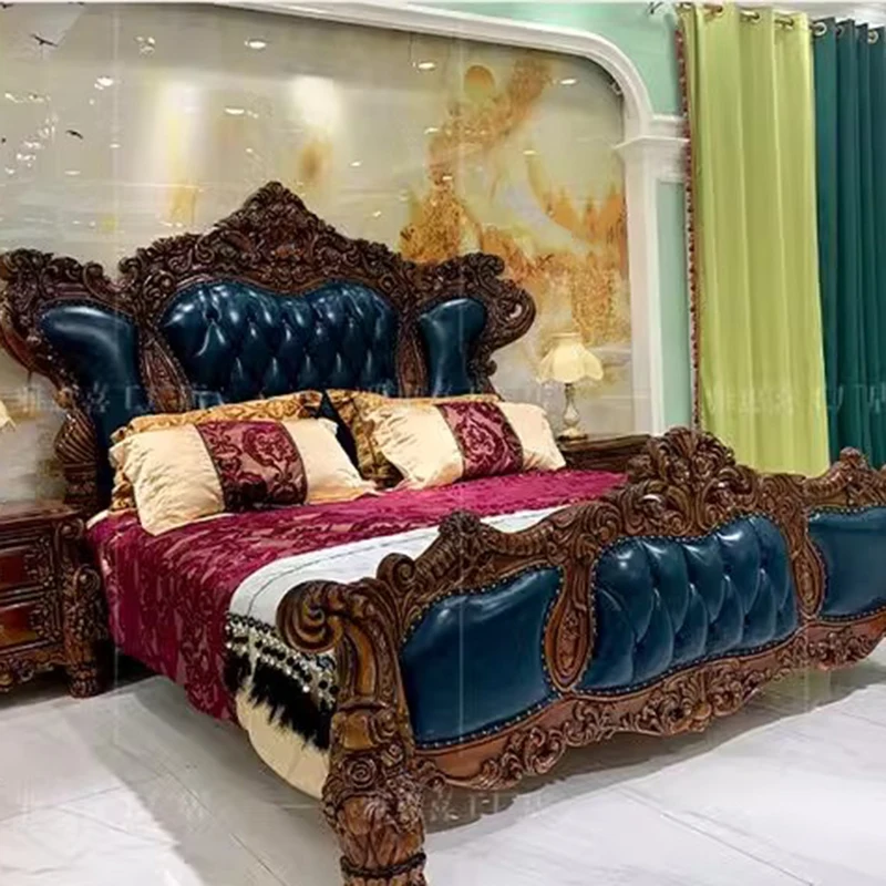 Design Multifunctional Bed Beauty Massage Castle Modern Bedroom Bed Queen Headboards Sleeping Camas De Casal Salon Furniture image 3
