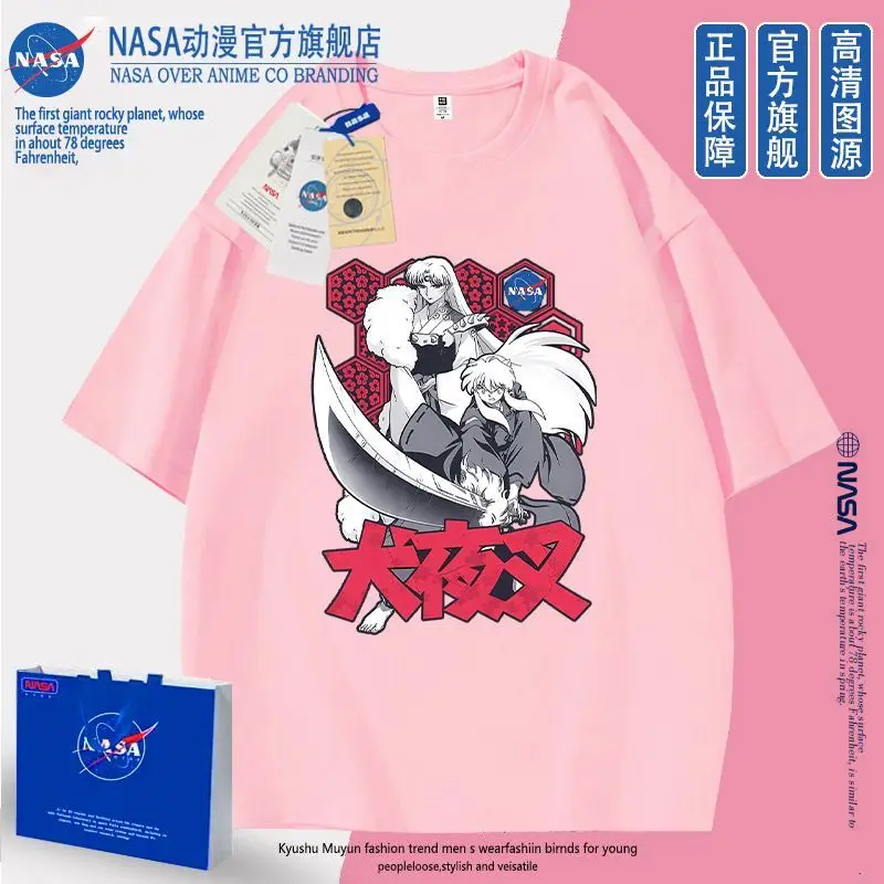 إينوياشا تي شيرت Platycodon Gowei أنيمي الطرفية قصيرة الأكمام تي شيرت الذكور والإناث ملابس الطلاب الصيف