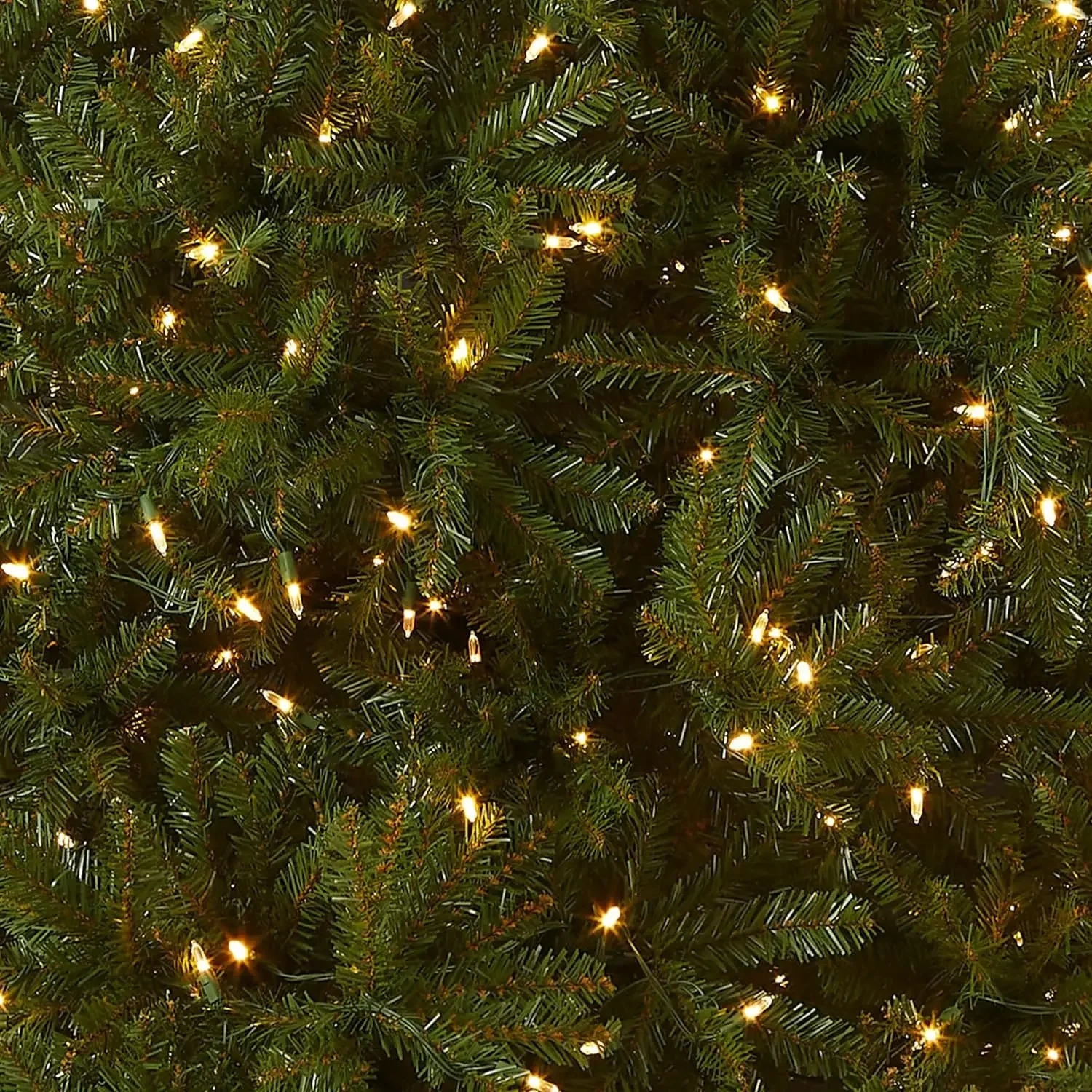 Pre-Lit Artificial Full Christmas Tree, Green, Dunhill Fir, Dual Color LED Lights, Includes PowerConnect and Stand