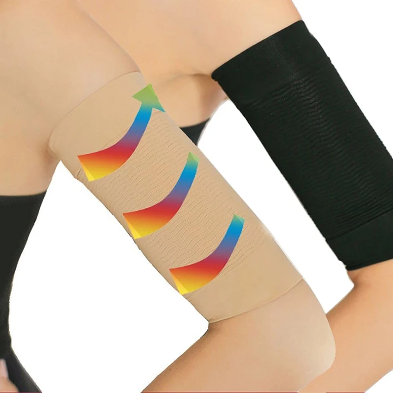 1/2 pair, upper arm shaper women's wrap arm sleeves, compression elastic body shaper, sports fitness slimming sleeves