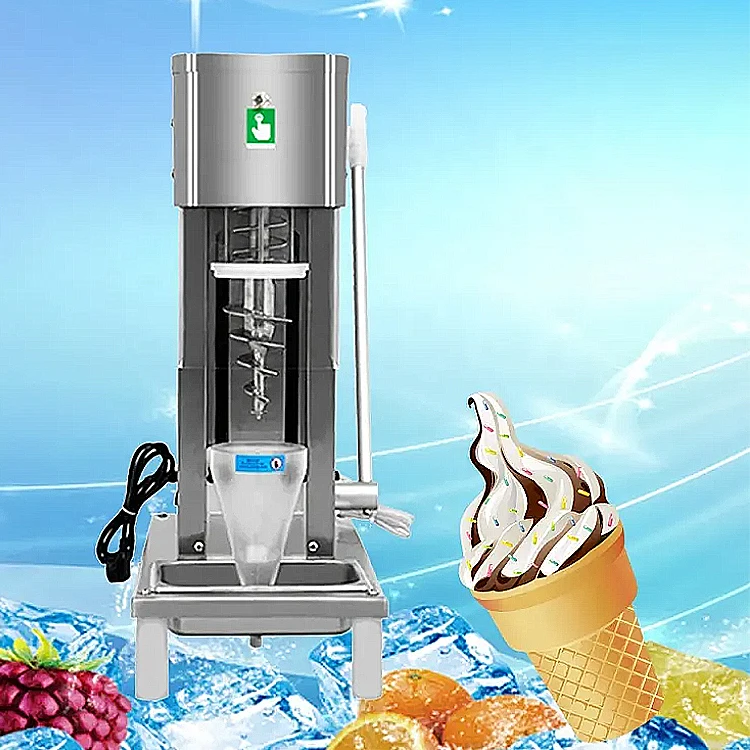 

Manual Swirl Freeze Dessert Fruits Ice Cream Machine/ Yogurt Ice Cream Blending Machine/ Swirl Frozen Yogurt Ice Cream Mixer