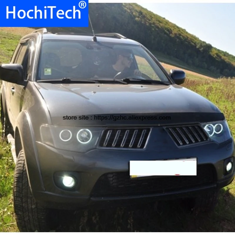

Ultra Bright Day Light DRL CCFL Angel Eyes Demon Eyes Kit Warm White Halo Ring for Mitsubishi Pajero Sport 2008-2014