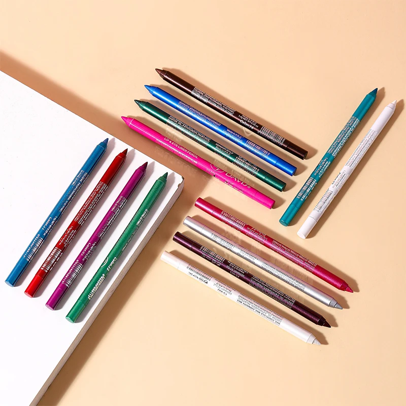 Waterproof Non-Smudge Eyeliner Pencil Black Brown Red Pearlescent Matte Smooth Easy Wear Eyeshadow Eyeliner Pen Lasting Makeup_voghion.com
