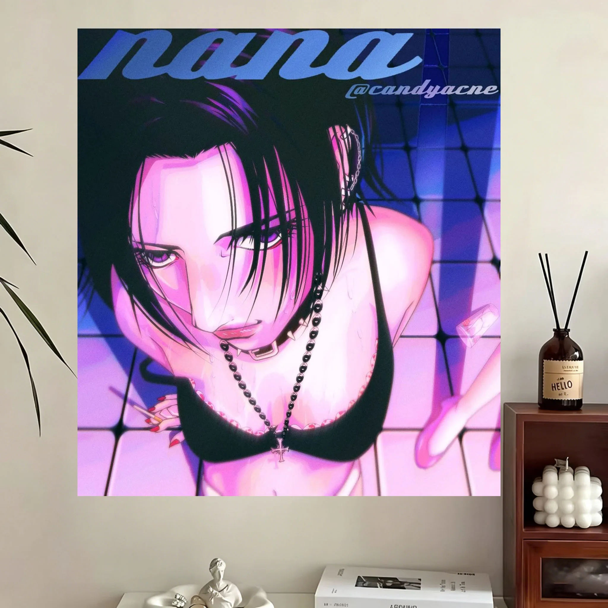 VIKAMA NANA Komatsu Nana Tapestry Japanese Anime Girl Large Tapestry Bedroom Dorm Decor Room Stuff Gift & Anime Merchandise