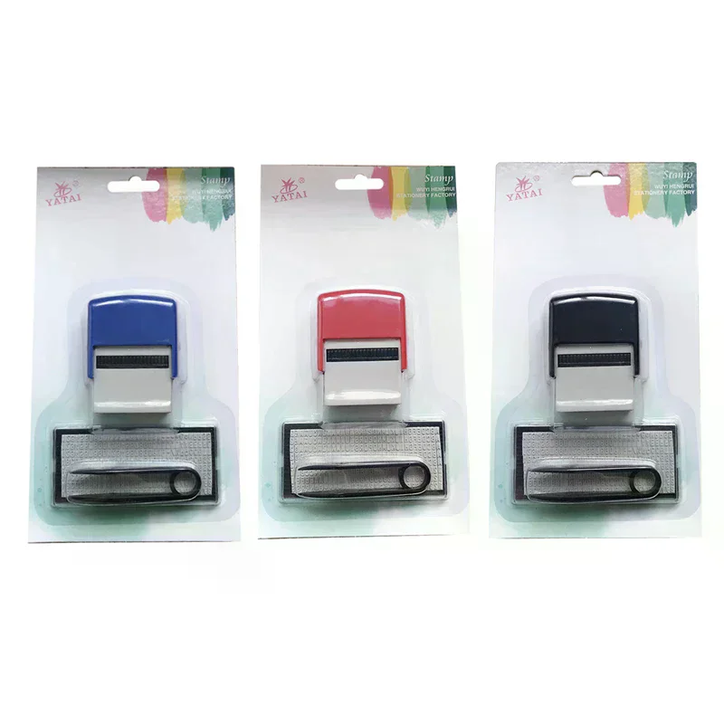 Rubber Stamp Kit DIY Custom Personalized Self Inking Business Address Name Number Letter Stamp Handicrafts Printing Rubber Stamp