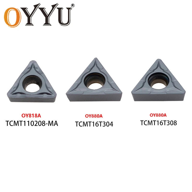 OYYU CNC Tornio TCMT110208-MA TCMT16T304 Fresatura TCMT16T308 110208 16T304 16T308 MA OY880A TCMT Inserti Utensili di Tornitura Interna