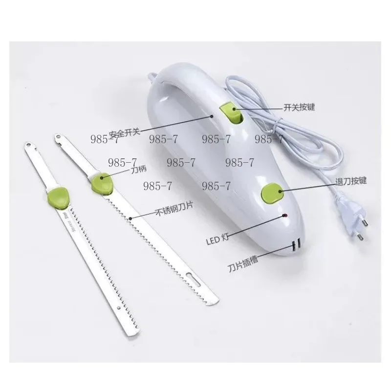 Stainless Steel Electric Saw Knife, Household Tool for Cutting Cake, Bread, Toast and Sandwich