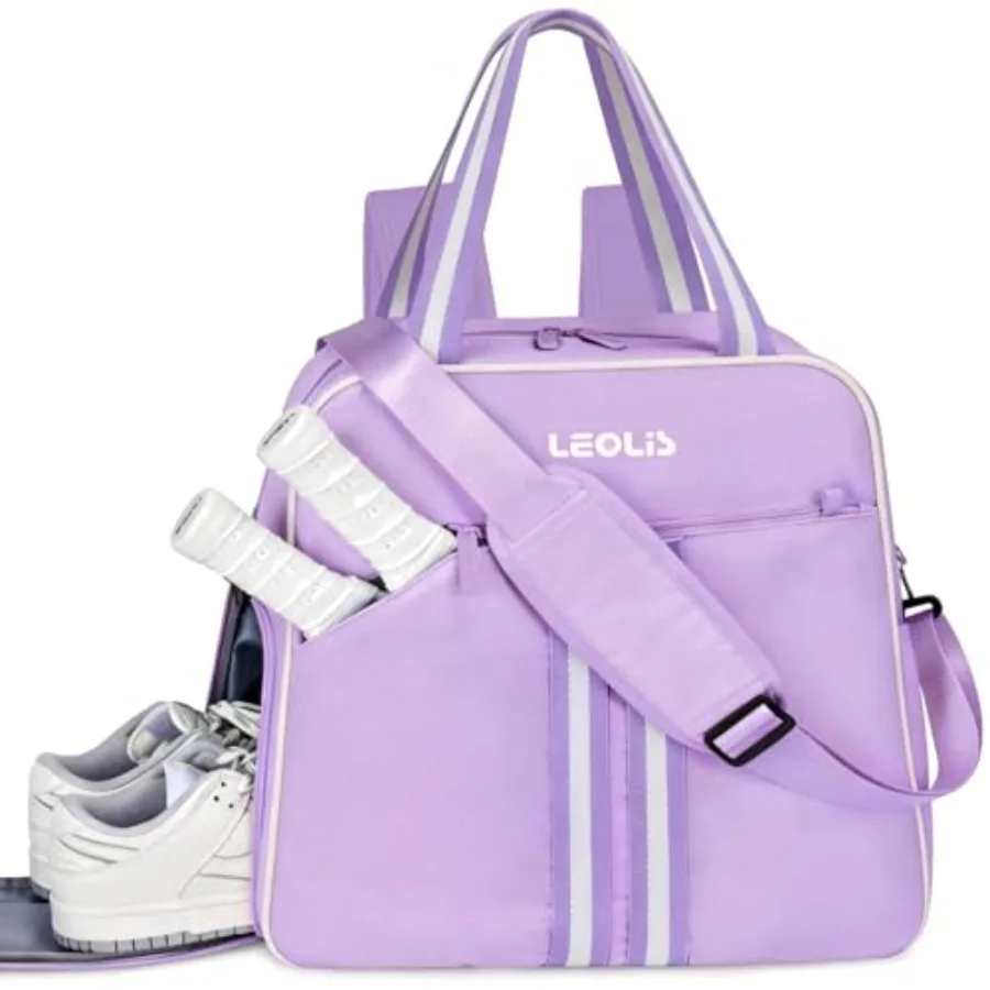 

Pickleball Bag Pickle Ball Backpack for Women, Pickleball Accessory Tote Sport Equipment Bag Machine Washable with Shoe Compart