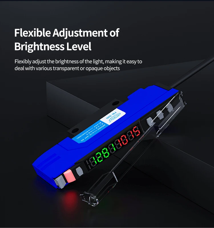 FW-30N M3 M4 M6 Dual Digital Display Fiber Optic Verstärker Glasfaserkabel Glasfasersensor Verpackung Gitter Automatisierung – Detail 3