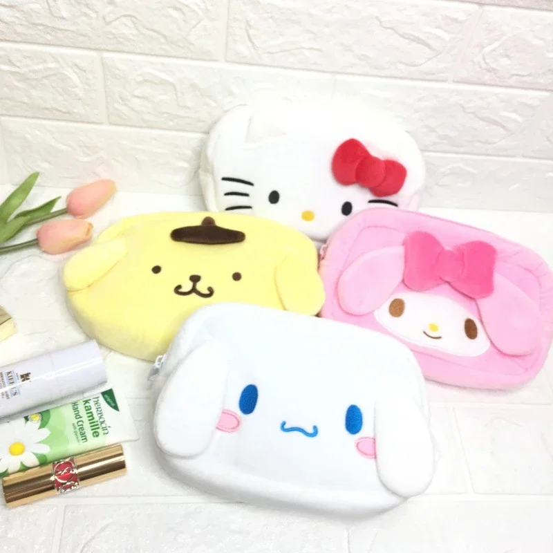 

Sanrio Cinnamoroll косметичка Pom Purin студенческий Карандаш Чехол XO черная косметичка маленькие предметы бумажник для хранения