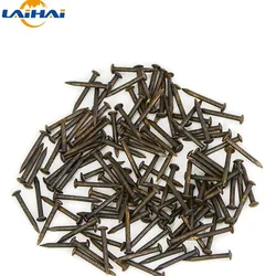 10/20/50/100pcs Antique Brass Bronze Pure Copper Small Mini Round Head Nail Dia=1.2-2.8mm length=8–50mm for Furniture Hinge Dru