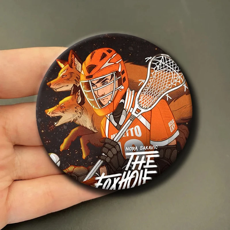 The Foxhole Court Coin Badges Custom Cartoon Neil Josten Round Brooch on Backpack Cosplay Lapel Pins Jewelry Accessories Gifts