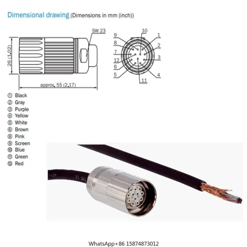 

SICK Plug connectors and cables 2029216 DOL-2312-G30MMA3