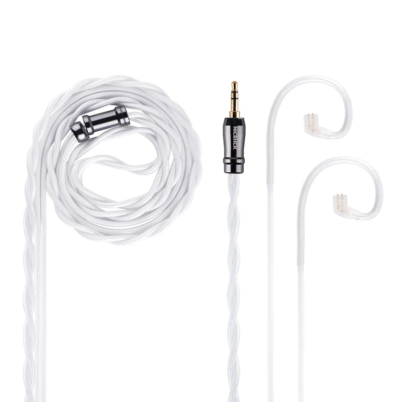 Kabel audio NICEHCK SnowWings IEM, 24K pozłacany, dwuwarstwowe pokrycie, do słuchawek Zero Davinci F1 Pro Himalaya Explorer DB2 IEM — zdjęcie produktu 2