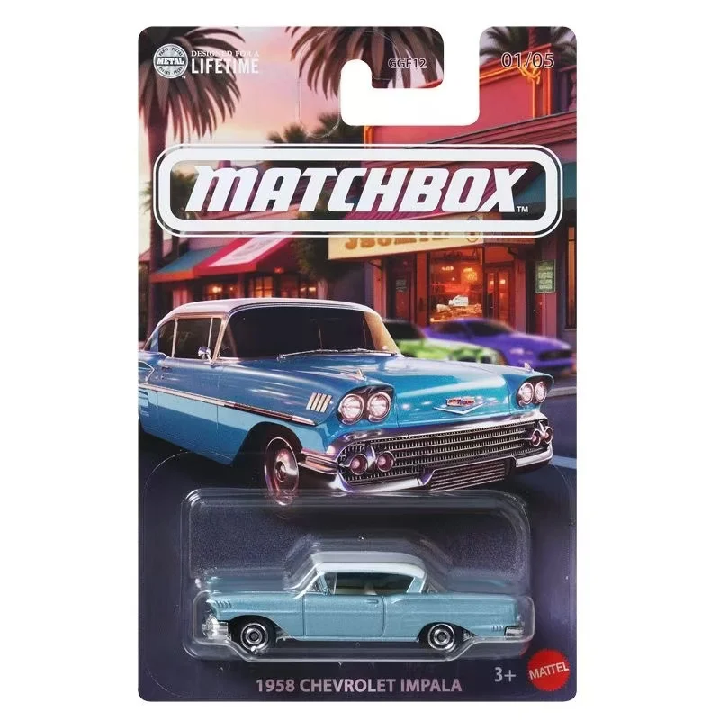 Mattel Brand New 2025 Matchbox Ggf12 Collectible Die-Cast Car Model, Hudson Hornet, Mustang, 1/64 Scale
