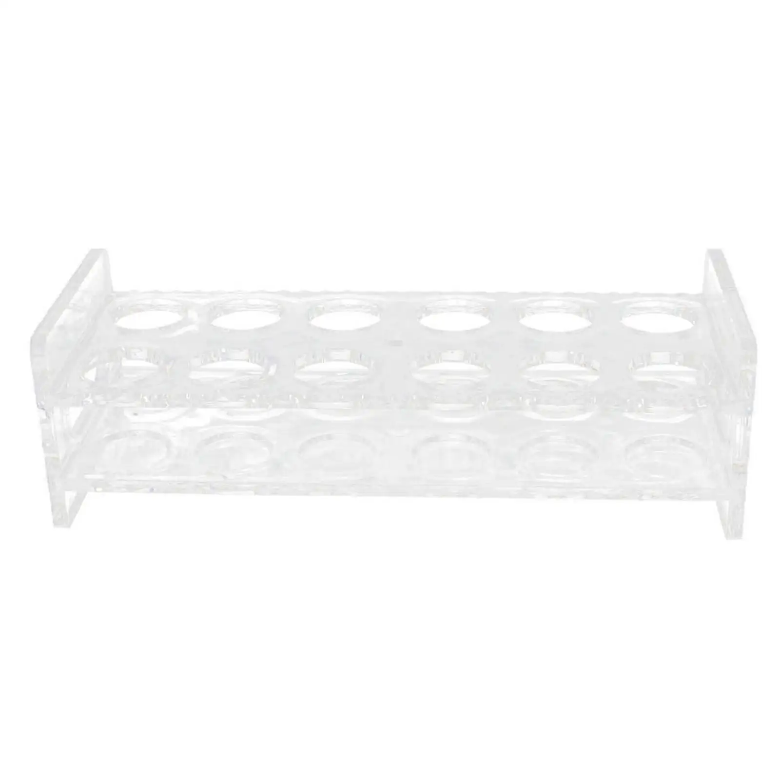 

Clear Acrylic Shot Glass Holder Bar Rack Serving Supply for Home Party Pub Club Event