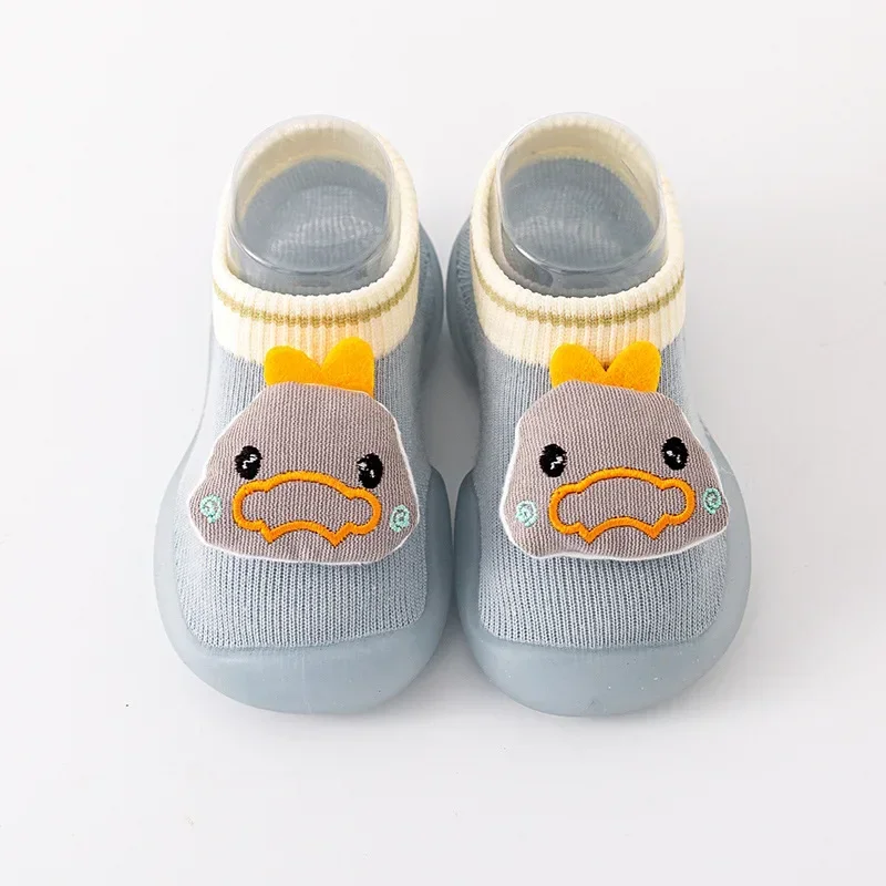 Children's Toddler Shoes Spring and Autumn Thin Section Soft Bottom Baby Shoes and Socks Men and Girls Toddler Shoes Indoor