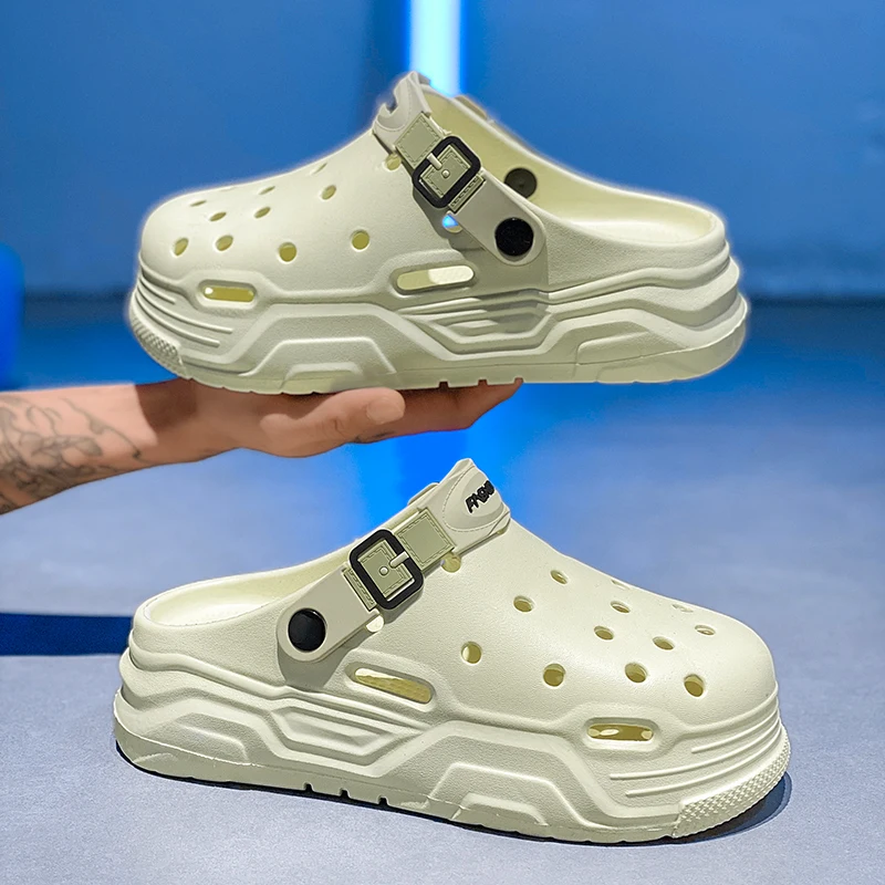 

Sandals Summer 2025 New Men's and Women's Outer Wear Non-Slip Toe-Toe Beach Shoes