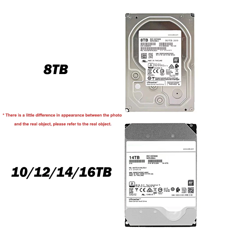 Imagem -05 - Disco Rígido de Monitorização de Desktop dc Hc320 tb 10 tb 12 tb 14 tb 16tb 7200rpm 256mb 512m Cache Sata Iii 35