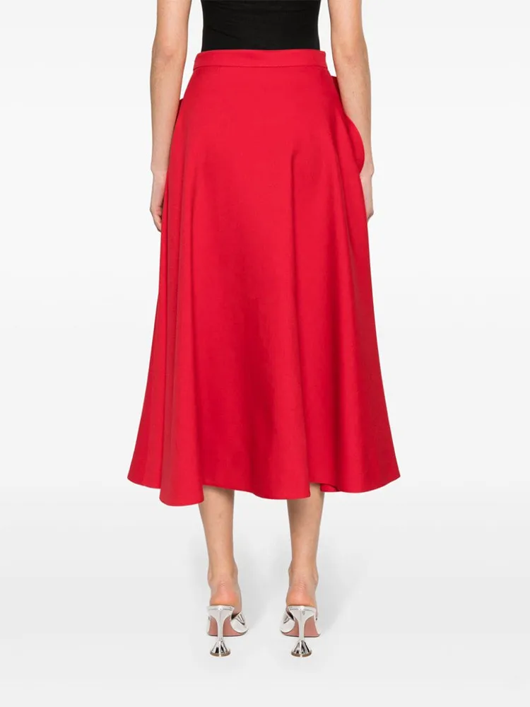 TWOTWINSTYLE Apliques de patchwork sólido saia para mulheres cintura alta emendado zipprer saia de uma linha feminina moda nova
