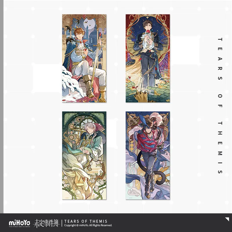 Póster Original de MiHoYo de la Serie Tears of Themis, Artem Wing, Marius Von Hagen, Fairy Tale Pursuit, Colección de Pósters, Regalo de Cosplay